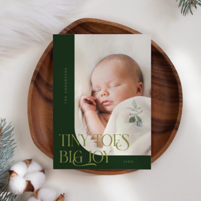 Anuncio Tiny Toes Big Joy Green Photo Birth (Subido por el creador)
