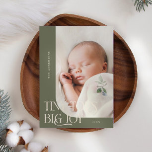 Anuncio Tiny Toes Big Joy Sage Green Photo Birth