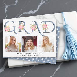 Anuncio Tipografía azul turbia GRAD rosa foto