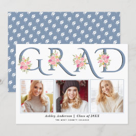 Anuncio Tipografía azul turbia GRAD rosa foto