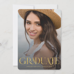 Anuncio Tipografía de Graduado Graduación Moderna