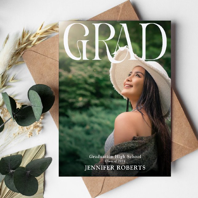 Anuncio Tipografía mínima y foto de graduación (Subido por el creador)