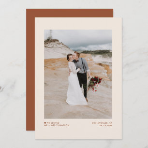 Anuncio Tipografía Minimalista Boho Elopement