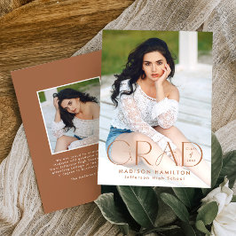 Anuncio Tipografía moderna de arcilla de grado 2 Graduació