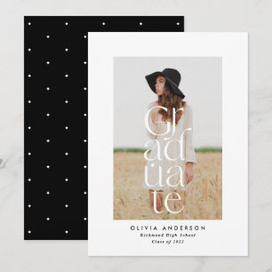 Anuncio Tipografía moderna elegante fotografía audaz