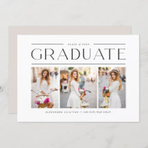 Tipografía moderna negra de tres graduaciones foto