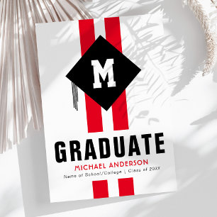 Anuncio Tipografía moderna para graduación masculina