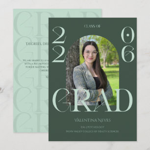 Anuncio Tipografía moderna y elegante en gradiente verde o