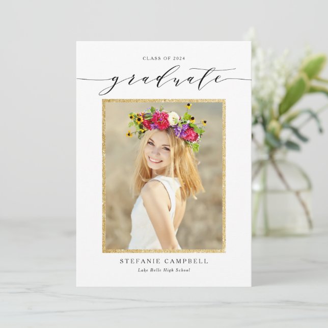 Anuncio Título de Graduación de la Clase de 2025 con Letra (Anverso de pie)