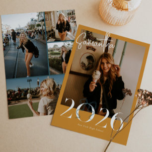 Anuncio Título de graduación Gold Green 2026 Coquette Bow 
