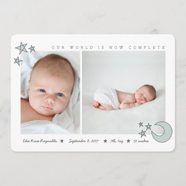 Anuncio todas las estrellas en la menta del cielo (Anverso)