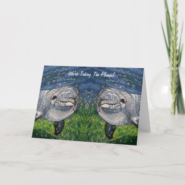 Anuncio Tomando La Caída: Delfines: Salven Fecha, Boda (Anverso)