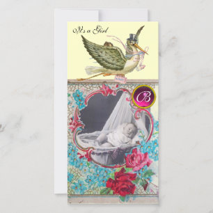 Anuncio TORMENTA BABY SHOWER MONOGRAM ,rubí,crema