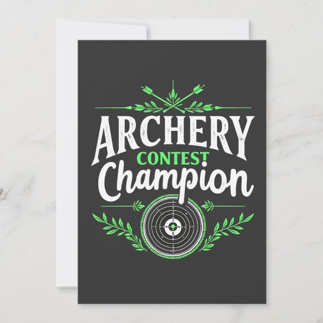 Anuncio Torneo De Concurso De Tiro Con Arco Y Flor (Anverso)