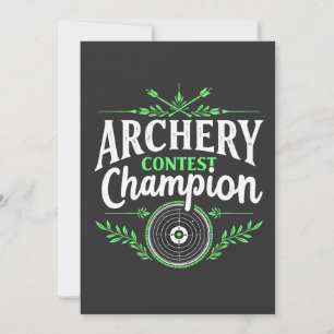 Anuncio Torneo De Concurso De Tiro Con Arco Y Flor
