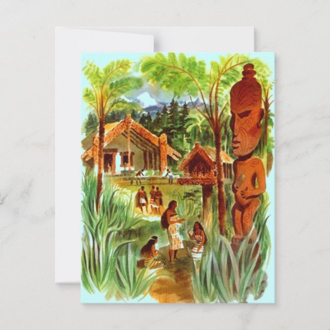 Anuncio Trasladamos la isla hawaiana tropical tiki (Anverso)