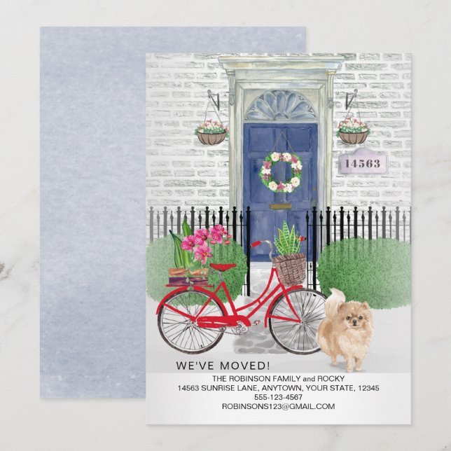 Anuncio Traslado de la bicicleta de perro de Pomerania Pue (Anverso / Reverso)
