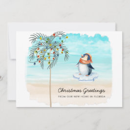 Anuncio Traslado de vacaciones en familia de Cute Penguin