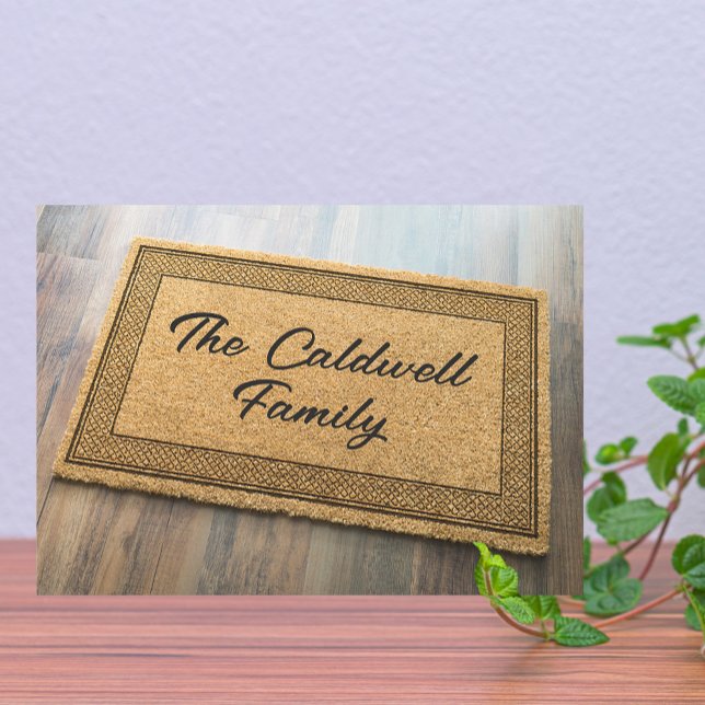 Anuncio Trendy Family Name Front Doormat Personalizado Mov (Subido por el creador)