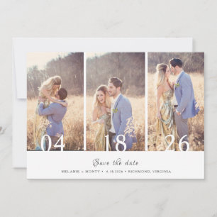 Anuncio Tres bodas de Collage de fotos salvan la fecha