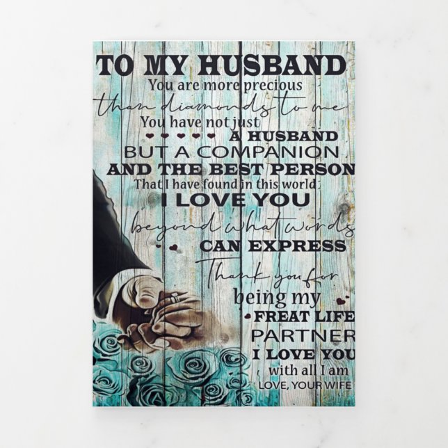 Anuncio Tríptico A la carta de mi marido | Agradable Regalo Para El (Foto de portada)