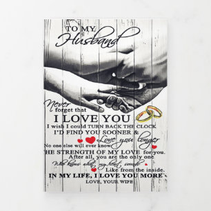 Anuncio Tríptico A la carta de mi marido Cute Present