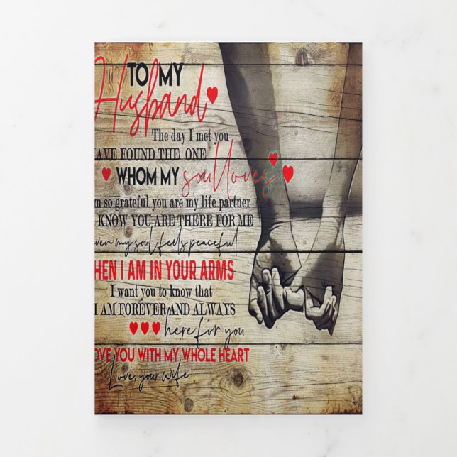 Anuncio Tríptico A Mi Esposo Presente | Regalo de Hogar Nuevo Preci (Foto de portada)