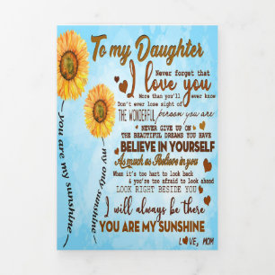 Anuncio Tríptico A mi hija   Carta especial a mi hija