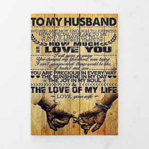 Anuncio Tríptico A mi marido   Mi regalo de marido   Carta Para Él