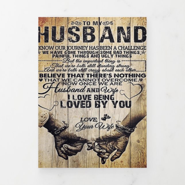Anuncio Tríptico A mi marido | Regalo de cumpleaños al marido | (Foto de portada)
