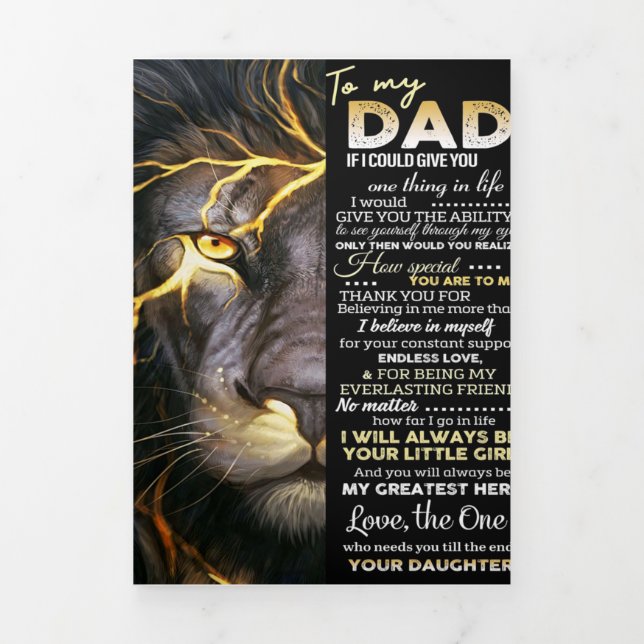 Anuncio Tríptico A mi papá | Letra Adorable | Lovely Gift (Foto de portada)