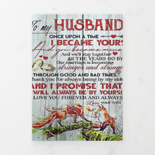 Anuncio Tríptico A mi regalo de marido Carta Para Él