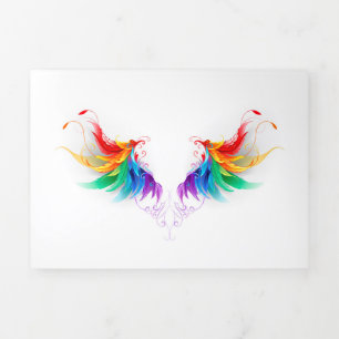 Anuncio Tríptico Alas del arco iris fluidas