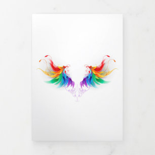 Anuncio Tríptico Alas del arco iris fluidas