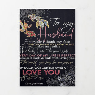 Anuncio Tríptico Carta a mi esposo   Mejor regalo del Día del Padre