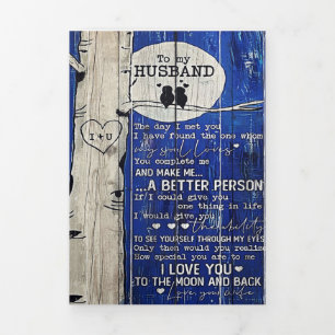 Anuncio Tríptico Carta a mi esposo Regalo de marido