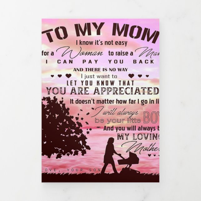 Anuncio Tríptico Carta a mi mamá | Carta A Familia (Foto de portada)