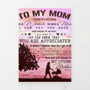 Anuncio Tríptico Carta a mi mamá Carta A Familia
