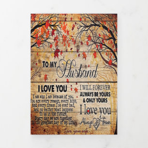 Anuncio Tríptico Carta Bonita Para Esposo Regalo De Vacaciones En