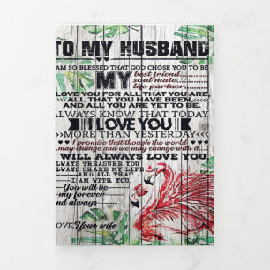 Anuncio Tríptico Carta perfecta personalizada Carta a mi marido