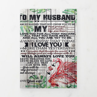 Anuncio Tríptico Carta perfecta personalizada | Carta a mi marido