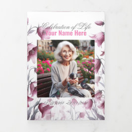 Anuncio Tríptico Celebración del funeral de la vida