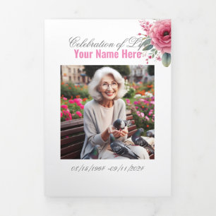 Anuncio Tríptico Celebración del funeral de la vida