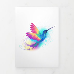 Anuncio Tríptico Colibrí arcoiris exótica