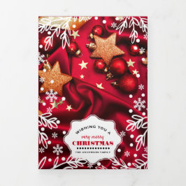 Anuncio Tríptico Feliz Navidad. Multi Foto Vacaciones