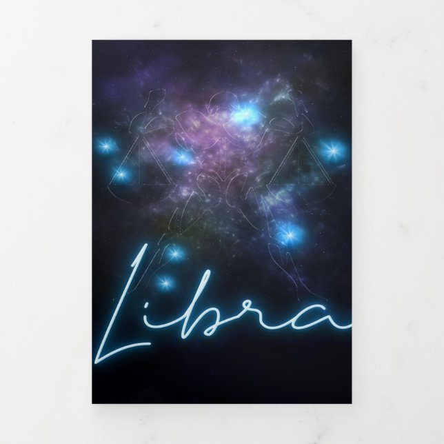 Anuncio Tríptico Galaxy Libra Zodiac- Funny Libra Zodiac Lover Gift (Foto de portada)
