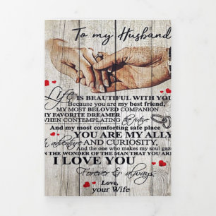 Anuncio Tríptico Gracioso Regalo Para El Hombre Citas divertidas