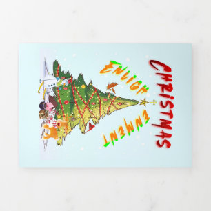 Anuncio Tríptico Ilustración de navidades