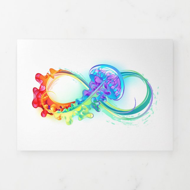 Anuncio Tríptico Infinidad con las medusas del arcoiris (Foto de portada)