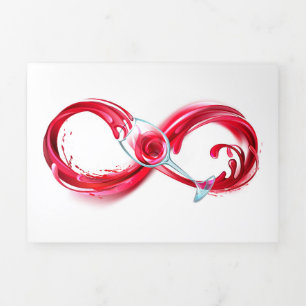 Anuncio Tríptico Infinito con vino Rojo